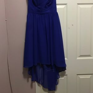 Alfred Angelo bridesmaid dress blue cobalt size 0